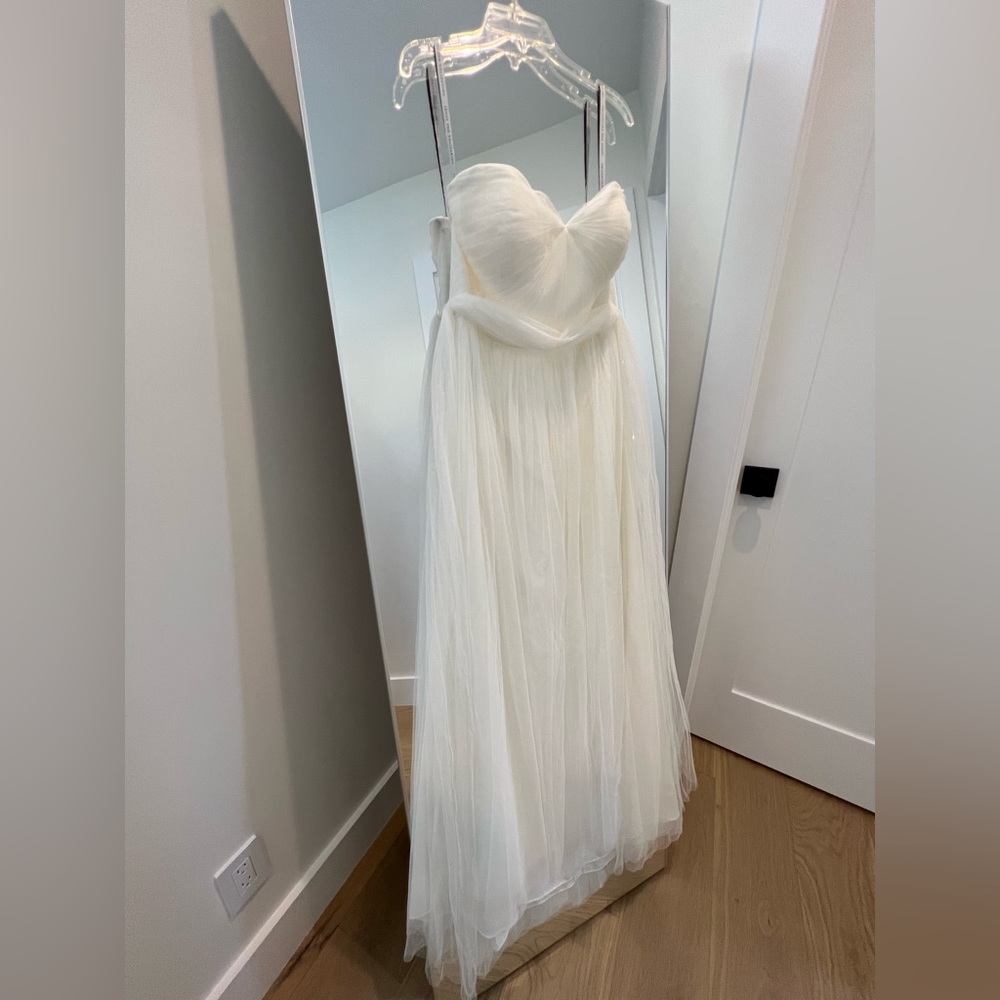 Jenny Yoo Convertible Annabelle Tulle Dress in White